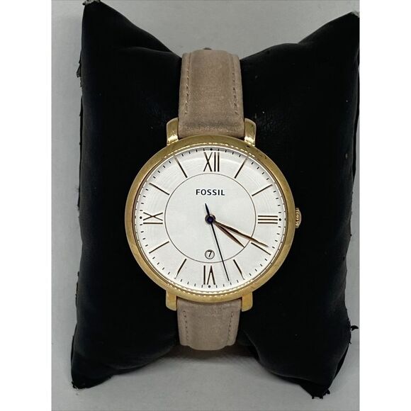 Fossil Jacqueline ES3988 Women's Blush Leather Analog Dial Quartz Watch MP369 - Picture 3 of 12